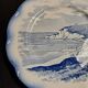 Sarreguemines earthenware plate with Marine decor late 19th century early 20th century
