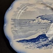 Sarreguemines earthenware plate with Marine decor late 19th century early 20th century