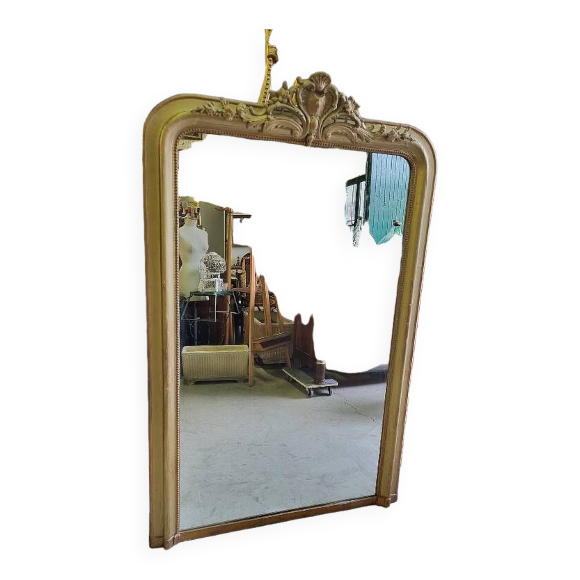 Antique louis philippe pedal mirror from the 19th century