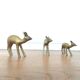 Brass fawn trio