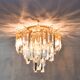 Mid-century modern Italian Venini chandelier in Murano glass Triedri