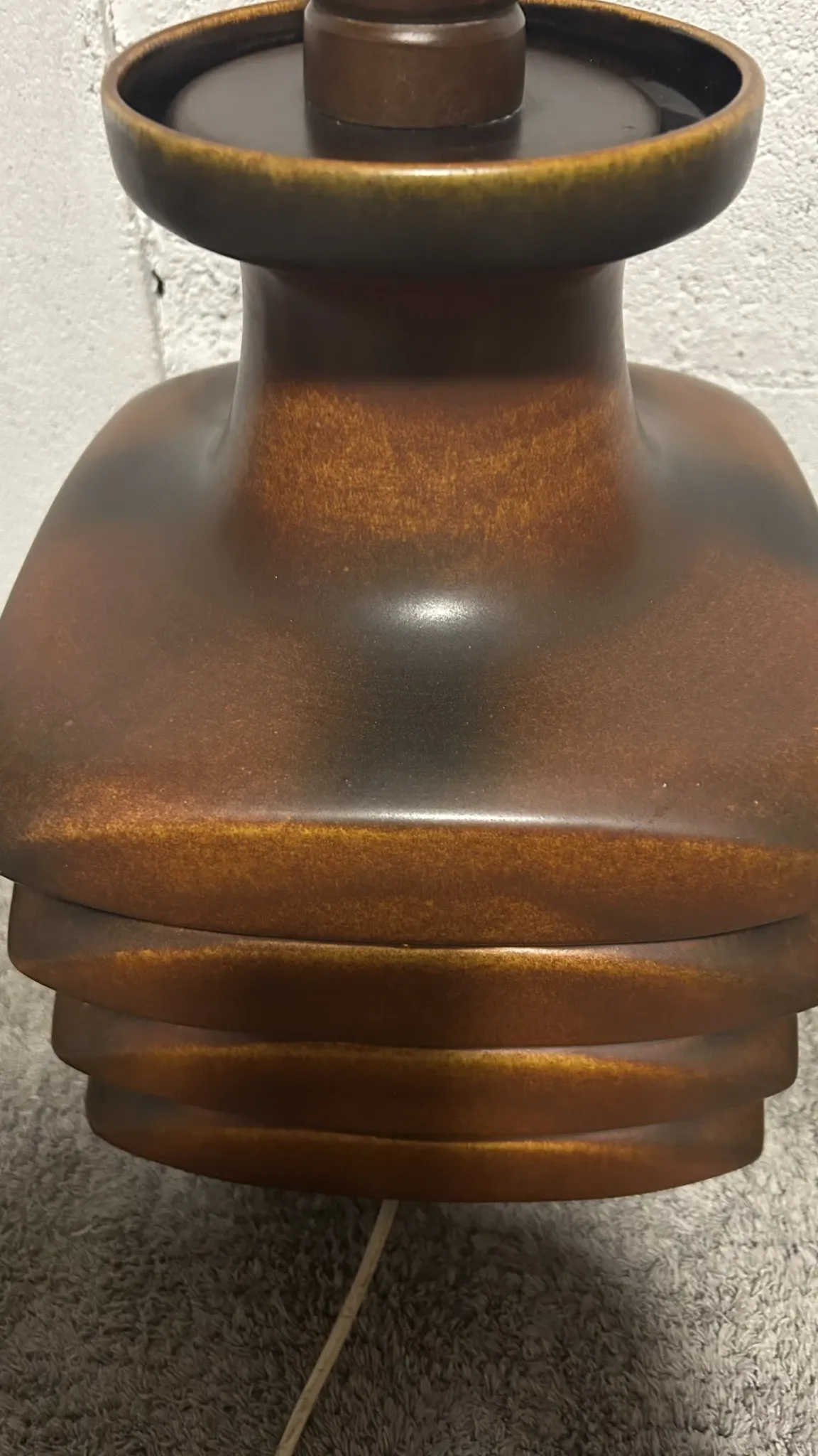Sculptural lamp base in ceramic West Germany – 1960s-70s