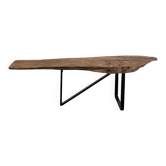 Table basse organique en peuplier massif