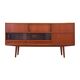 Buffet haut en teck, design danois, années 1970, production : Danemark
