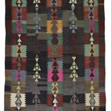 Turkish Anatolian Handmade Vintage Area Kilim Rug 286 cm x 188 cm