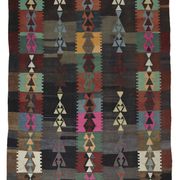 Turkish Anatolian Handmade Vintage Area Kilim Rug 286 cm x 188 cm