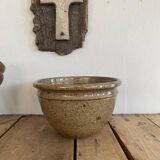 Salad bowl, 6 ramekins signed F. Baudat