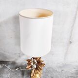 Vintage floral table lamp, 1960s