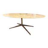 Florence Knoll Arabescato oval table
