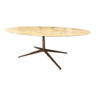 Florence Knoll Arabescato oval table
