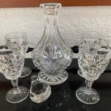 Bohemian crystal liqueur service