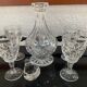 Bohemian crystal liqueur service