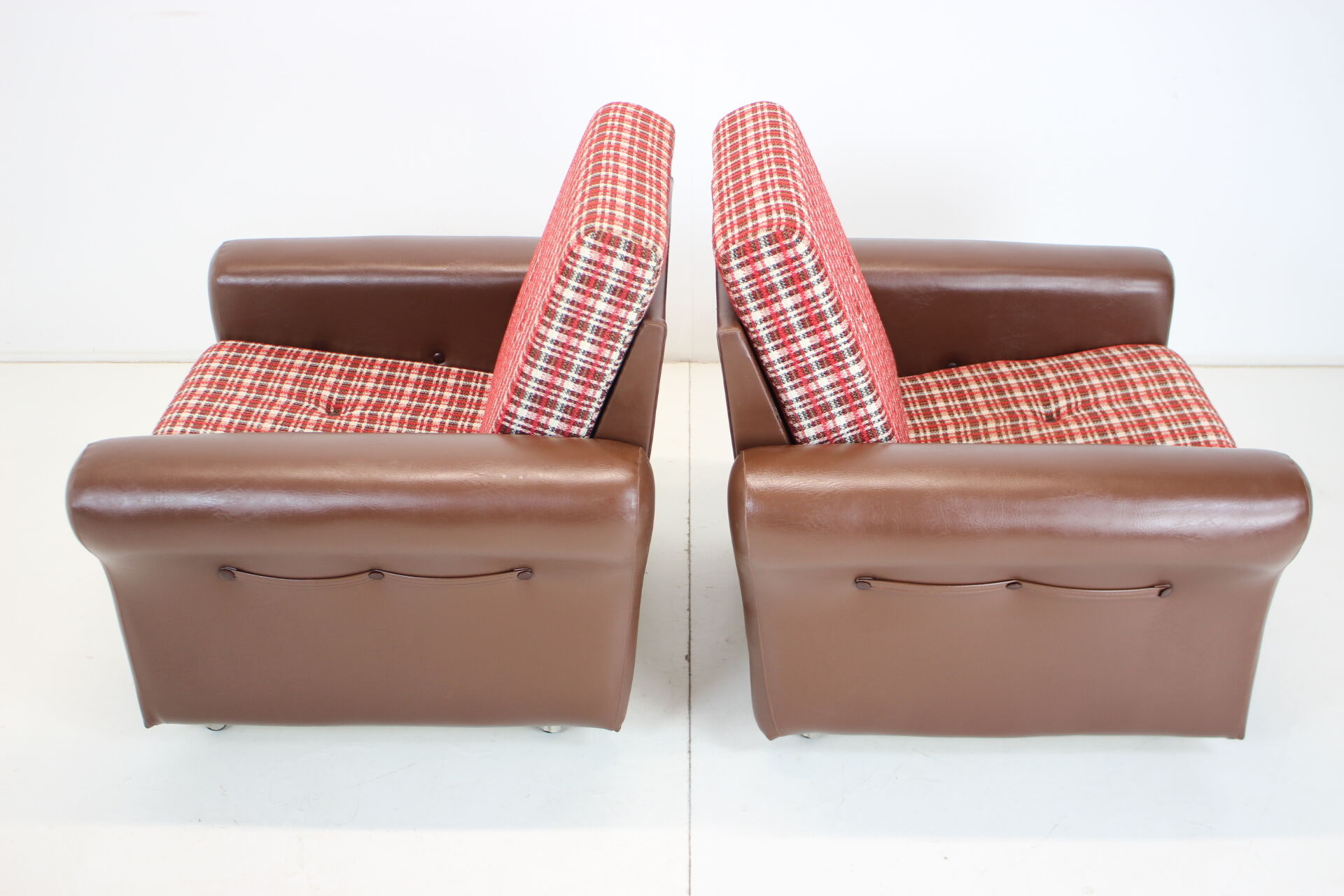 Pair of Mid-century Design Armchairs,Czechoslovakia,1960's.