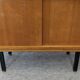 Modernist bookcase in blond oak, 1950s-1960s