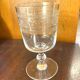 9 Baccarat crystal wine glasses, Athenian engraving