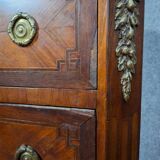 Secretary in a week planner style from the Louis XVI period in marquetry (to be restored)