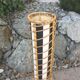 Cylindrical lamp rattan year 1960