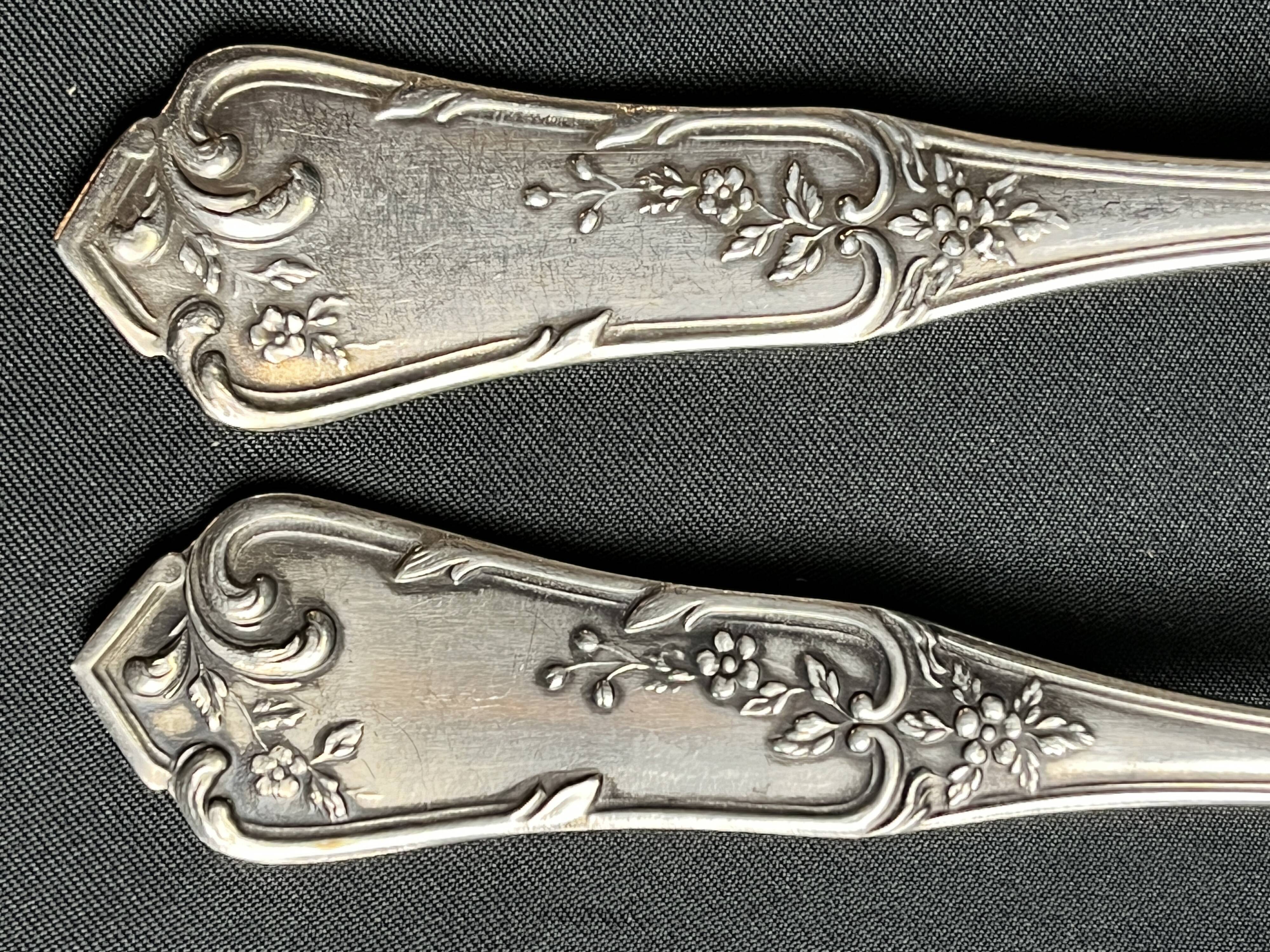 Tableware, cutlery 37 pieces silver metal Boulenger 20th century