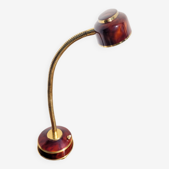 Madec vintage flexible lamp in gold