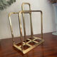 Modernist brass magazine rack circa 1940