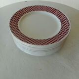 Set of 10 dessert plates