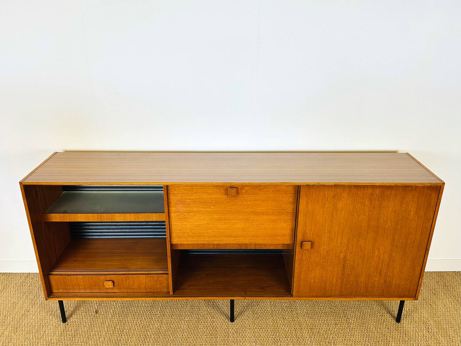 1960s high Scandinavian teak sideboard