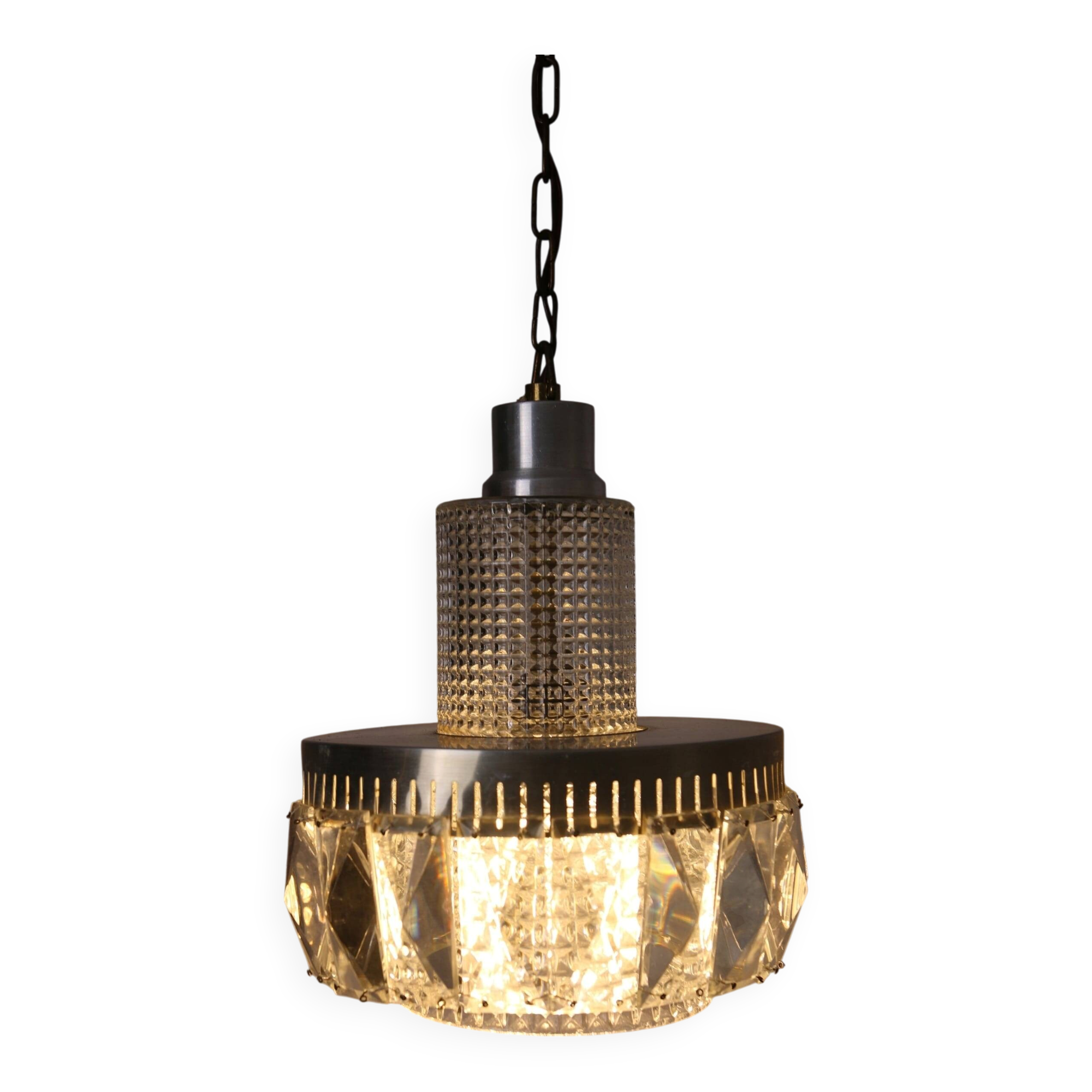 Mid-century chandelier with pendants
