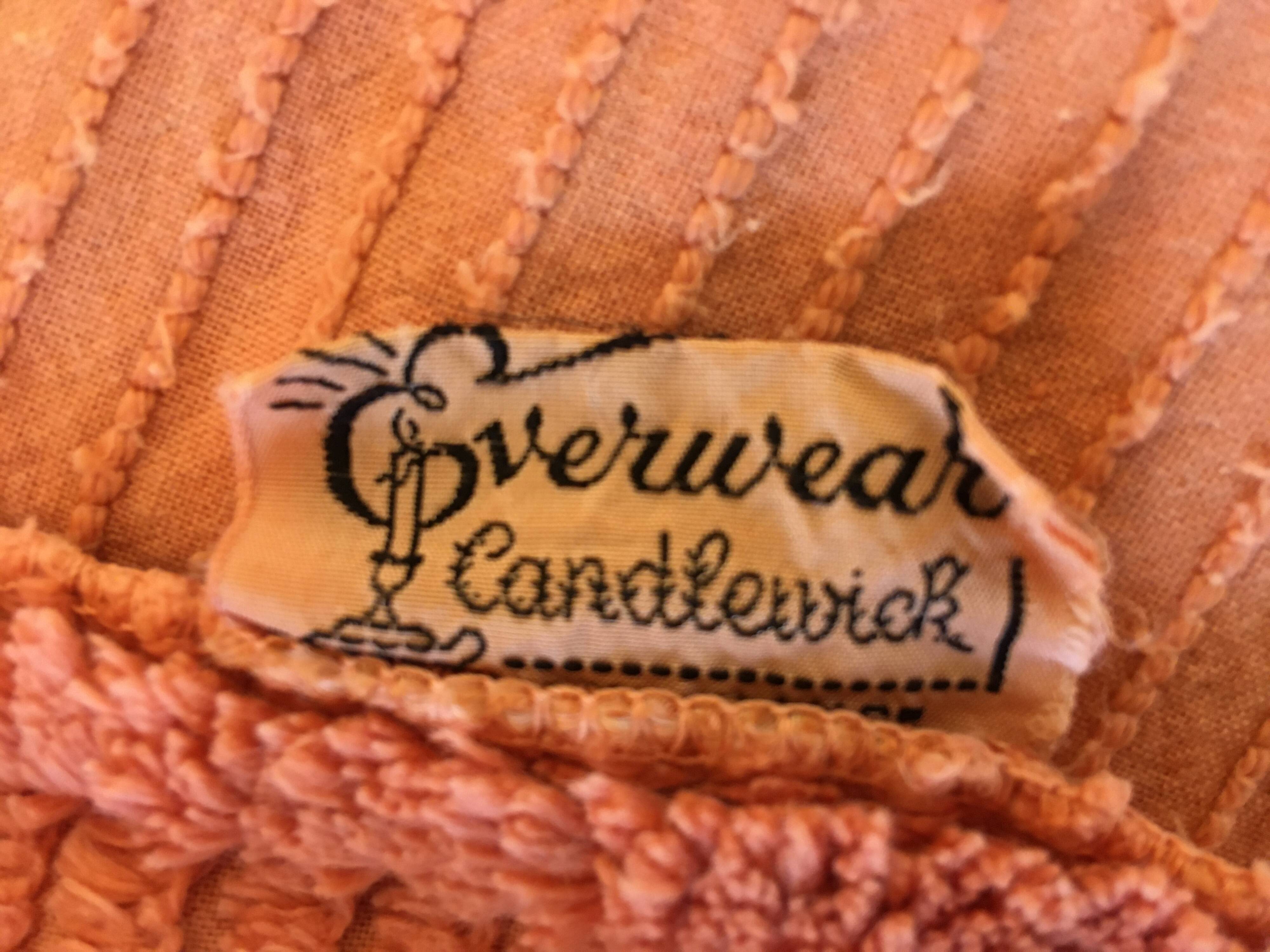 Candelwick plaid bedspread