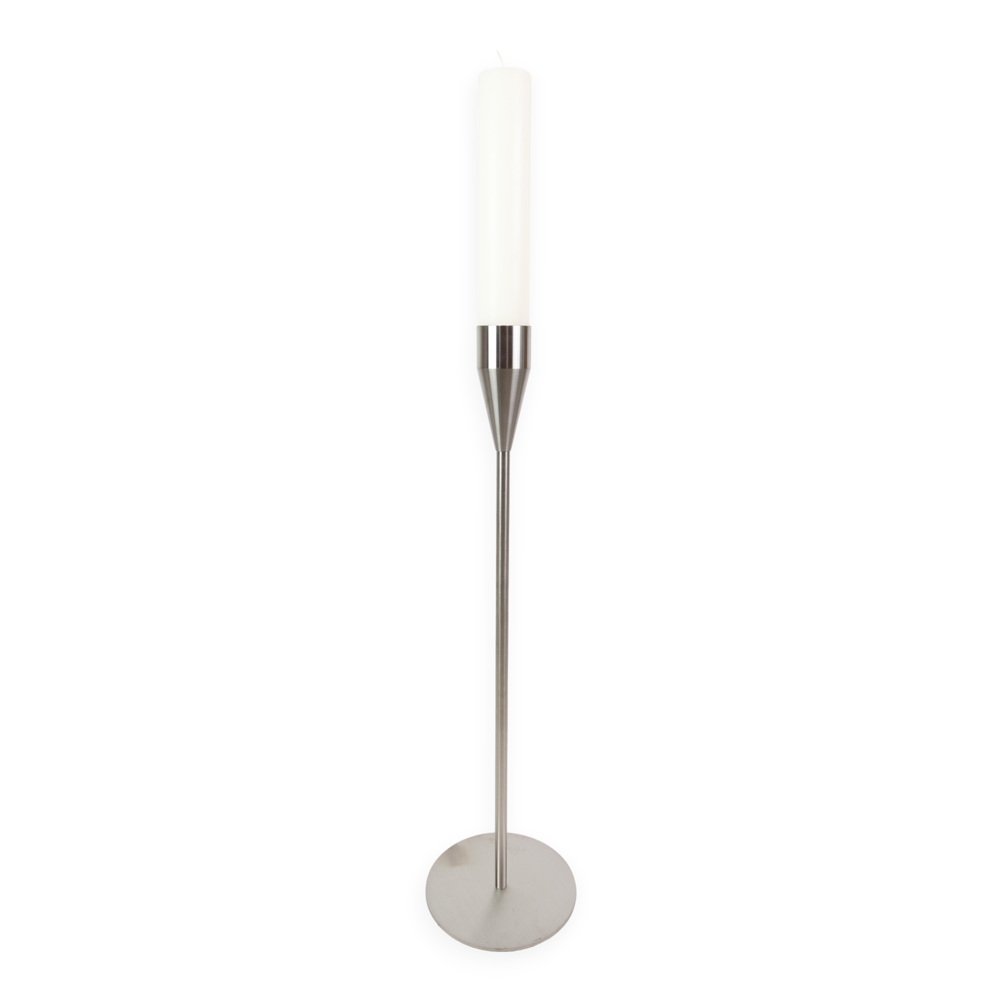 Jupiter maxi candlestick made in stainless steel for piet hein
