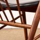 Danish armchairs in teak and skai by Helge Sibast for Sibast 1955.