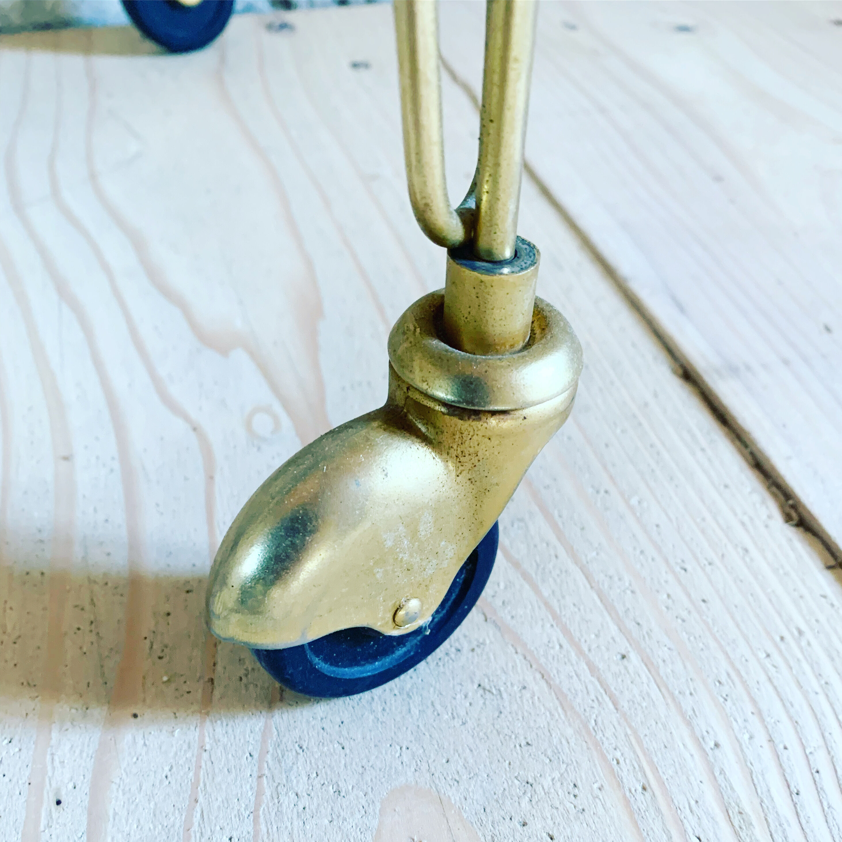 Vintage brass vinyl holder