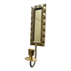 Vintage Art Deco Brass Wall mirrored Candle Sconce