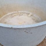 Large round container in composite material for garden, 53 cm in diameter and 25 cm in height
