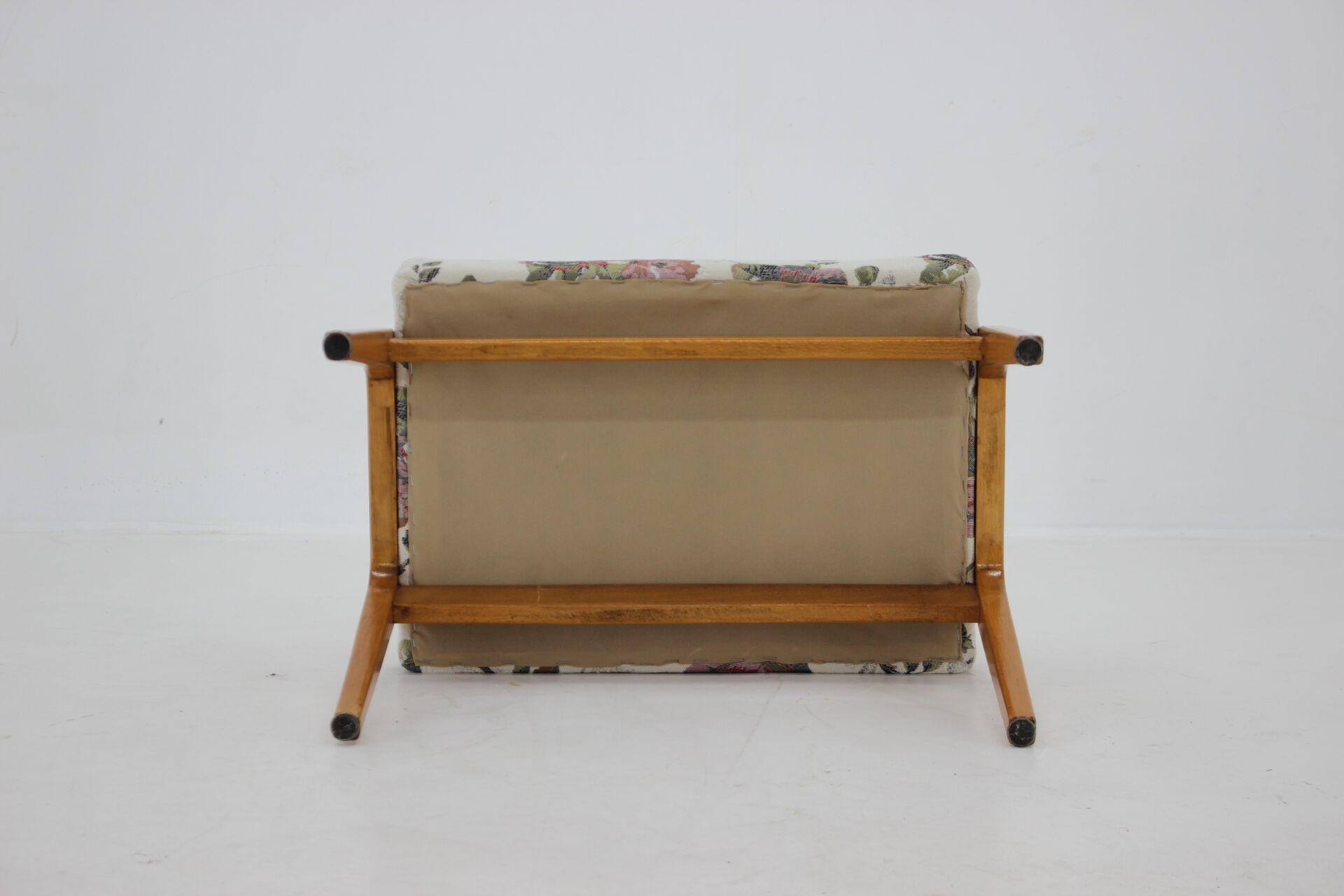 1970s Beech Stool ,Czechoslovakia