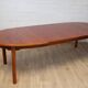 Vintage oval table in XXL cherry wood 1960s Sweden