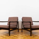 Pair of mid century armchairs "b7522 " by zenon bączyk, poland, 1960s