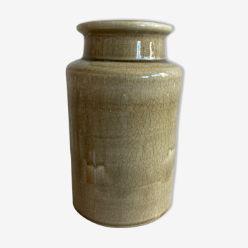 Italian enamelled ceramic vase