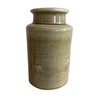 Italian enamelled ceramic vase