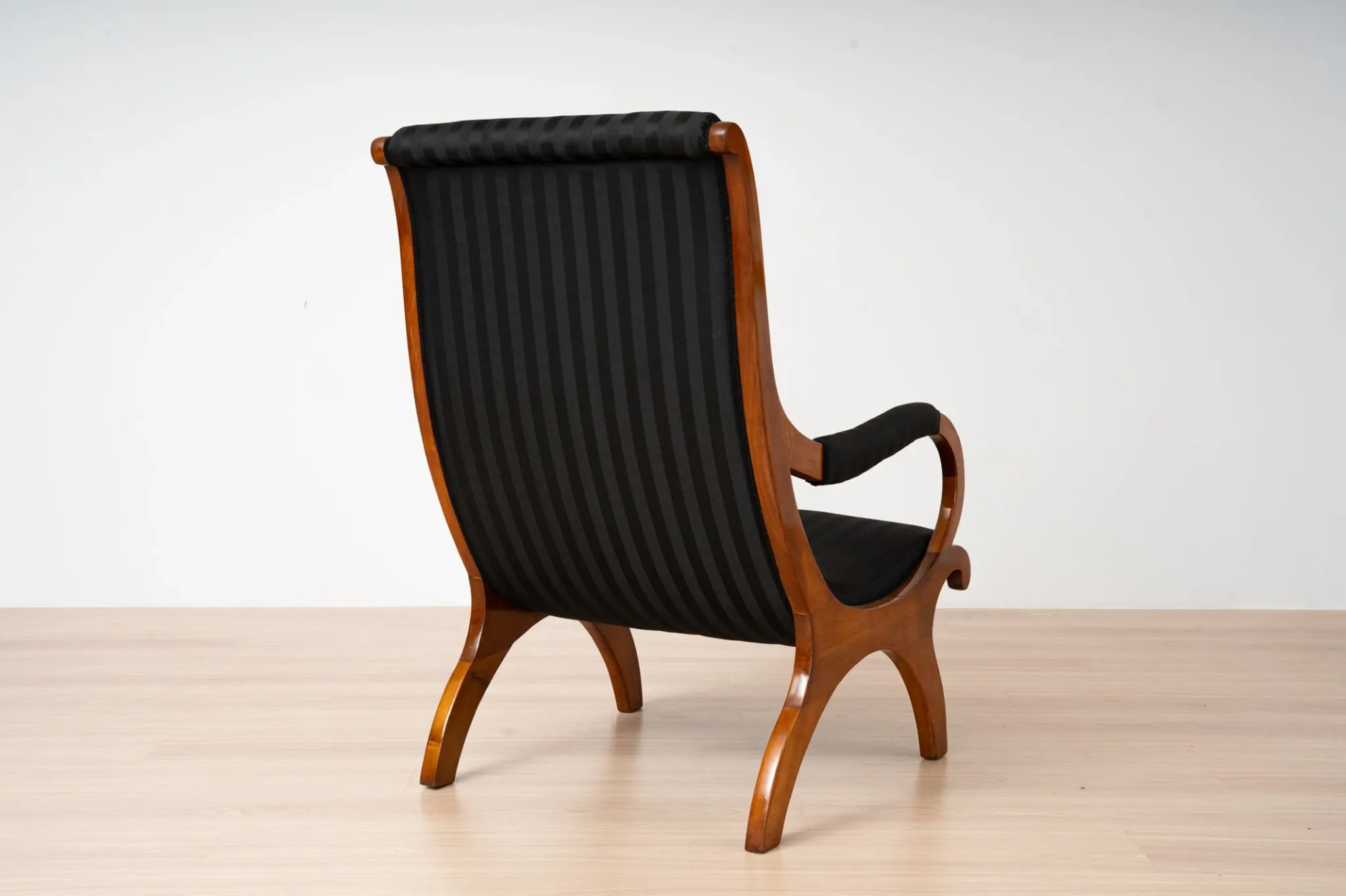 19th-Century Biedermeier Cherrywood Armchair, Germany, circa 1830-1850