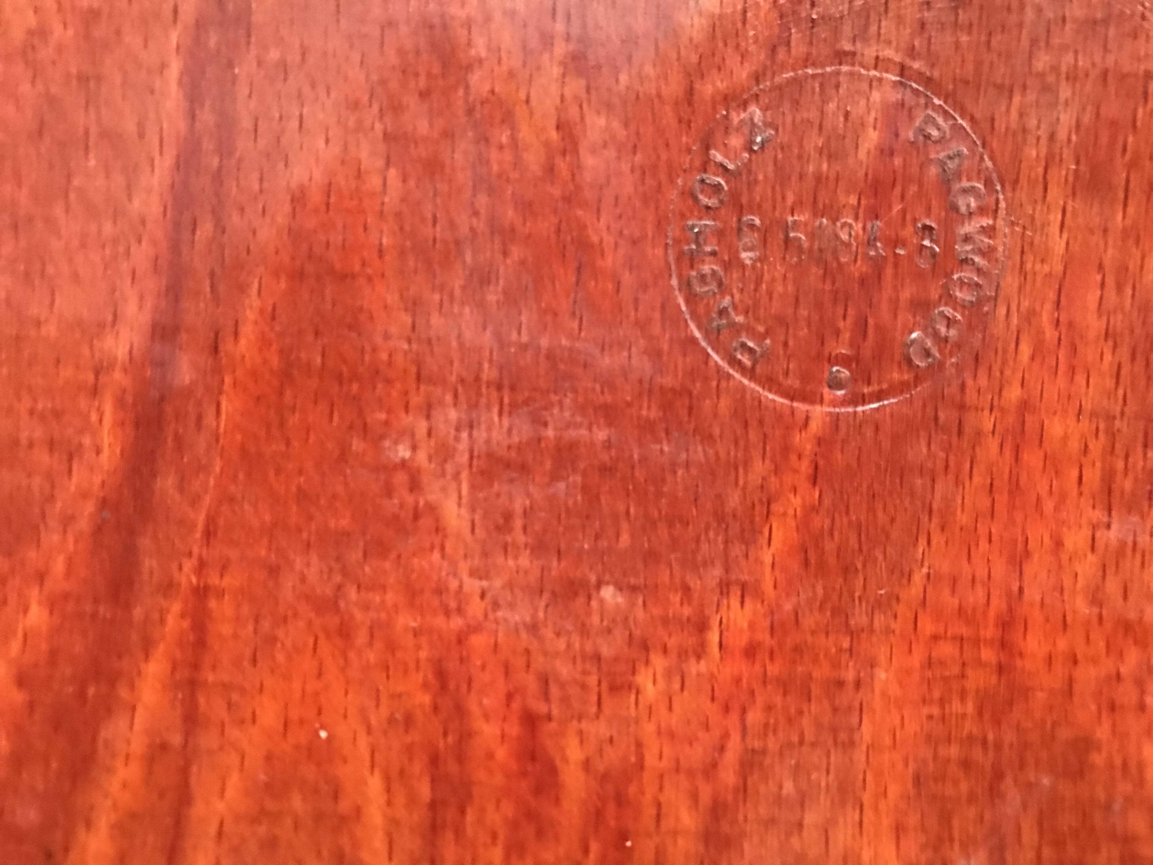 Set of 6 vintage Pagholz Flötotto stackable chairs in Pagwood