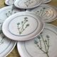 Assiettes dessert vintage