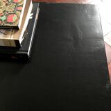 Wooden and black desk