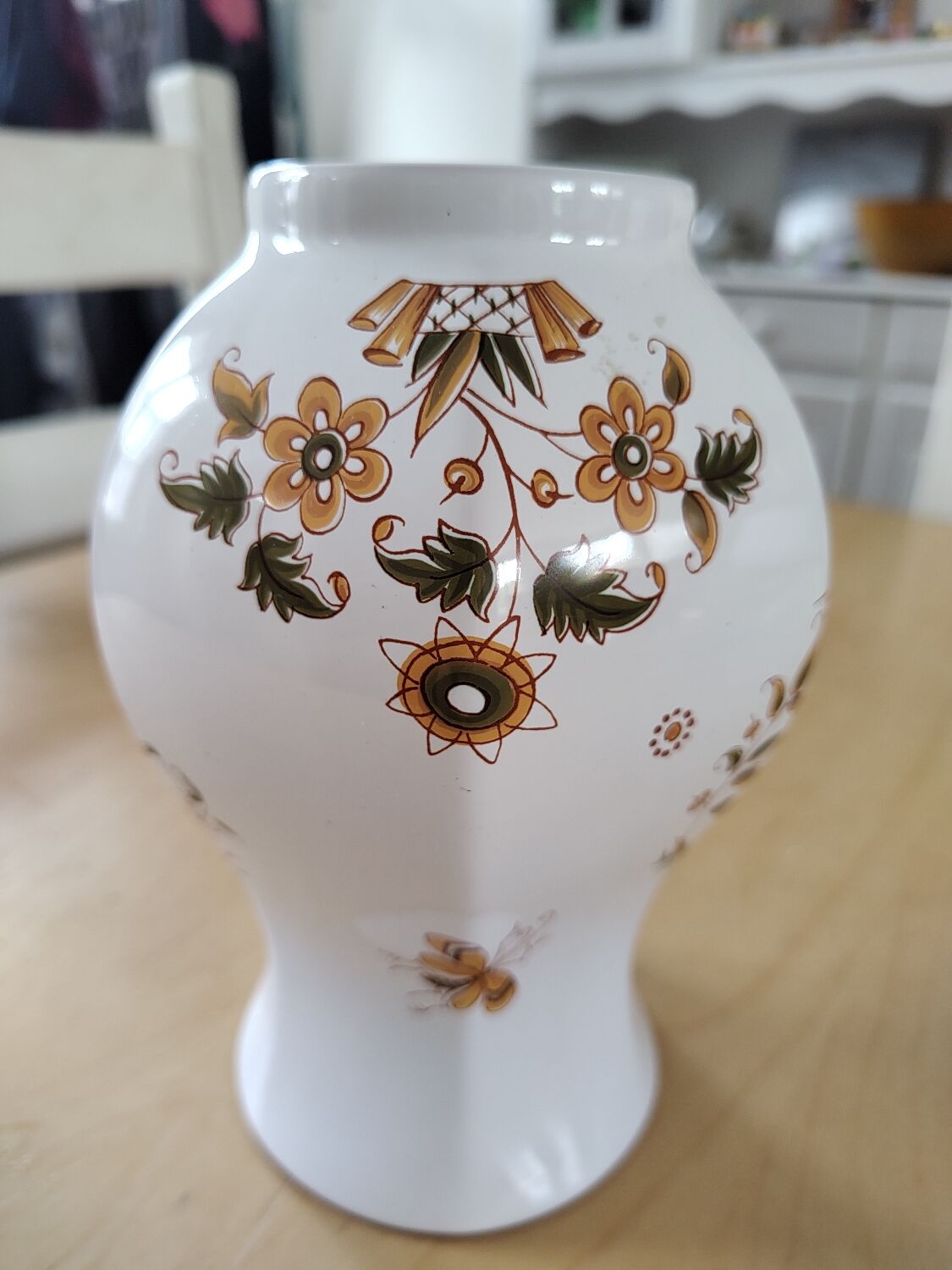 Moustiers earthenware vase