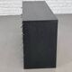 Black and chrome 8-drawer chest of drawers from the 70s - 80s