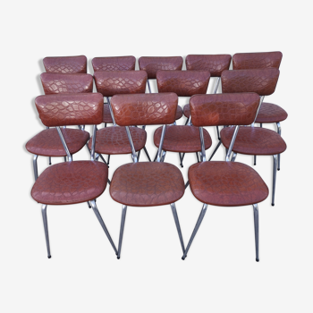 Set of 12 vintage chairs