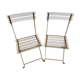 Plexiglass folding chairs