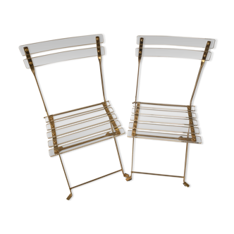 Plexiglass folding chairs