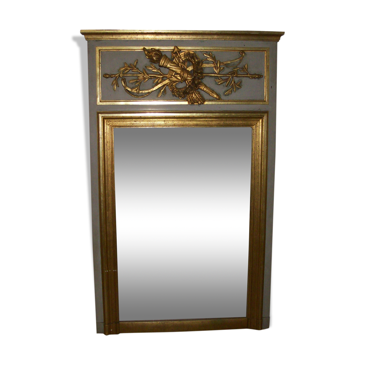 Louis XVI-style trumeau mirror -126x80cm