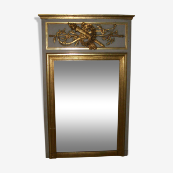 Louis XVI-style trumeau mirror -126x80cm