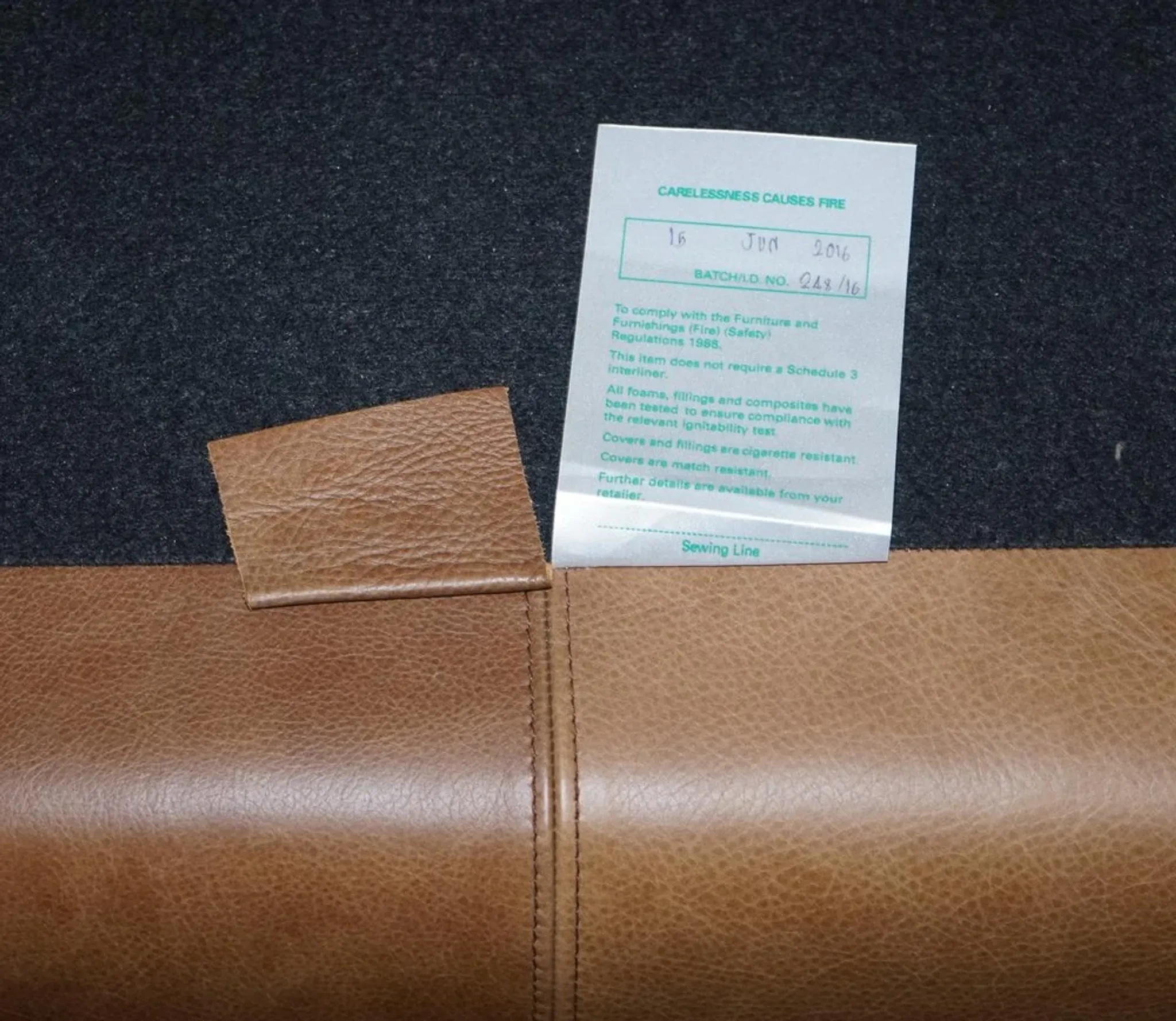 Vintage Three-Seater Sofa in Leather and Fabric by Alexander & James Blake